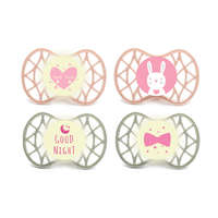 Nuvita Symmetric Air55 4db-os cumi szett 0+ - English Rose/Sage Green - 70654 szív, nyuszi, good night, masni