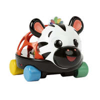 Oball Autó és csörgő, 2in1 Curious Car, zebra, Zen™, 3 hó+