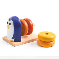  Djeco Formaillesztő - Pingvin 4 kerékkel - Penguin Basic