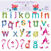  Djeco: Little Big room Falmatrica - Betűkészlet lányoknak - Girls alphabet