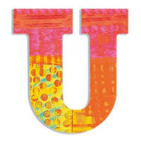 Djeco Little Big room Dekorbetű - U - Peacock letter