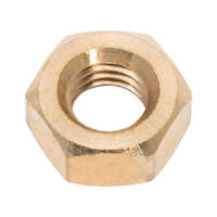 Hatlapú anya DIN 934 / ISO 4032 M2 sárgaréz bevonat nélkül