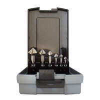 Abraboro Abraboro HSS-G kúpos süllyesztő készlet 6,3+8,3+10,4+12,4+16,5+20,5 mm (6db/készlet)