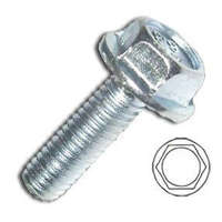 Peremes hatlapfejű csavar, bordázott DIN 6921 M6x20 8.8 Vz.