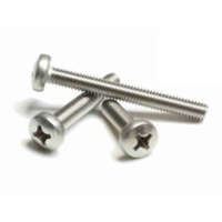 D-fejű, kereszthornyú csavar DIN 7985 M3x6 A2