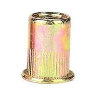 Szegecsanya, lapos fejű, kerek, sima M12x22 /3,5 Gvz.