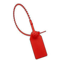 Gyöngyös műanyag kábelkötegelő táblával, PA 6.6 piros, 2,5x190