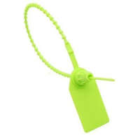 Gyöngyös műanyag kábelkötegelő táblával, PA 6.6 zöld, 2,5x190