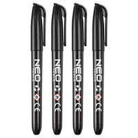 Neo Neo jelölőfilc, vízálló olajalapú festékkel, használat előtt felrázandó, fekete, normál hegyű (4db/csomag)