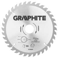 Graphite Graphite körfűrészlap, 36 fogas, 185x30mm