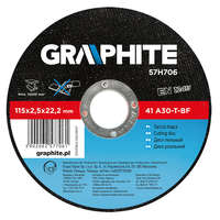 Graphite Graphite fém vágókorong, 41 A60-T-BF, 115 x 2,5mm