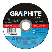 Graphite Graphite tisztító korong fémhez, 125 x 6,4mm