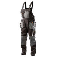 Neo Neo férfi hosszú kantáros munkásnadrág fényvisszaverő csíkokkal, XXL