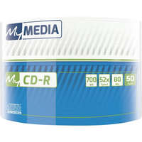 MYMEDIA CD-R lemez, 700MB, 52x, 50 db, zsugor csomagolás, MYMEDIA (by VERBATIM)