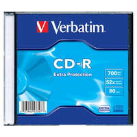 VERBATIM CD-R lemez, 700MB, 52x, 1 db, vékony tok, VERBATIM "DataLife"