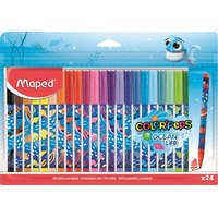 MAPED Filctoll készlet, 2 mm, kimosható, MAPED "Color&#039;Peps Ocean Life", 24 különböző szín