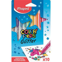 MAPED Filctoll készlet, 2,8 mm, csillámos, MAPED "Color&#039;Peps Glitter", 10 különböző szín