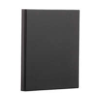 PANTA PLAST Gyűrűs könyv, panorámás, 4 gyűrű, 40 mm, A4, PVC, PANTA PLAST, fekete