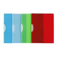 VIQUEL Gyorsfűző, klipes, PP, A4, VIQUEL "Propyglass V-Clip", vegyes színek