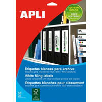 APLI Iratrendező etikett, univerzális, 190x61 mm, APLI, 100 etikett/csomag