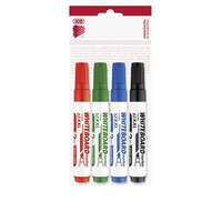 ICO Tábla- és flipchart marker készlet, 1-4 mm, vágott, ICO "Plan 12 XXL", 4 különböző szín