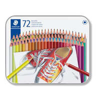 STAEDTLER Színes ceruza készlet, hatszögletű, fém dobozban, STAEDTLER "175", 72 különböző szín