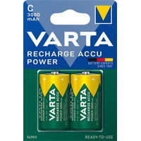 VARTA Tölthető elem, C baby, 2x3000 mAh, előtöltött, VARTA "Power"