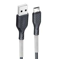 Forcell FORCELL Carbon kábel USB-Micro 2,4A CB-03A fekete 1 méter