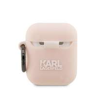 Karl Lagerfeld Eredeti tok KARL LAGERFELD KLA2RUNCHP Apple Airpods 1 / 2 (3D Sil NFT Choupette / rózsaszín)