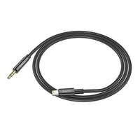 Hoco HOCO kábel AUX Audio Jack 3,5 mm-es csatlakozó 8 pólusú Lightninng UPA19 1m fekete