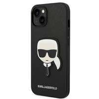 Karl Lagerfeld Eredeti tok KARL LAGERFELD KLHCP14MSAPKHK iPhone 14 PLUS (Saffiano Karl Head Patch / fekete)