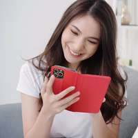 OEM Smart Case Book Case Samsung S24 PLUS vörös tok
