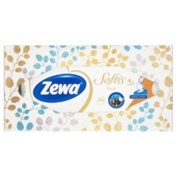  Zewa Softis papírzsebkendő 4 rétegű dobozos 80 db Style illatmentes