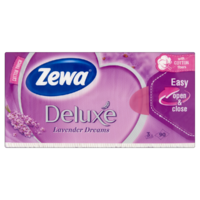  Zewa Deluxe papírzsebkendő 3 rétegű 90 db Lavender Dreams