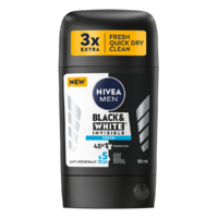 NIVEA MEN deo stift 50 ml Black&White Invisible Fresh