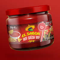  El Sabor Hot Salsa Dip nachos szósz csípős salsa 300g