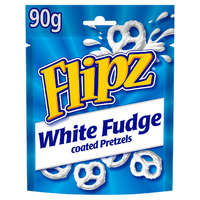  Flipz White Fudge Pretzels fehér csokiba mártott perecek 90g