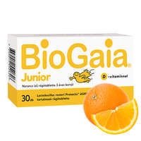 Biogaia Junior+D3 vitamin rágótabletta narancs ízű 30x