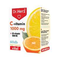 DR Herz C-vitamin 1000 mg + D3-vitamin 1000 NE 60 db kapszula