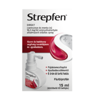 Strepfen Direkt Cseresznye És Menta Ízű 16,2Mg/Ml Szájnyálkahártyán Alkalmazott Oldatos Spray 15Ml