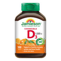 Jamieson D3-vitamin 1000 IU szopogató tabletta narancs 100 db