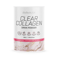 BioTech USA Clear Collagen italpor 308 g - eper-vorosafonya