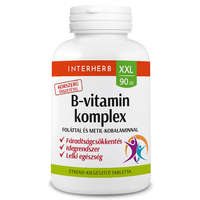 Interherb XXL B-Vitamin komplex tabletta Foláttal 90db