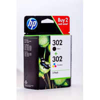 HP HP X4D37AE NO.302 (3,5ML+4ML) F6U68AE+F6U67AE FEKETE/SZÍNES EREDETI MULTIPACK (X4D37AE)