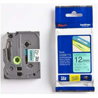 Brother BROTHER TZE-731 ZÖLD ALAPON FEKETE LAMINÁLT 12MM/8M EREDETI SZALAG (TZE731)