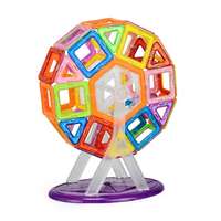 Netshop 55 részes mágneses építőkészlet - alakzatok, város részletek és akár óriáskerék építéséhez - szórakoztató, készségfejlesztő, kreatív játék