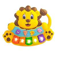 Netshop Oroszlános zenélő oktatójáték állathangokkal és zongora billentyűkkel babáknak