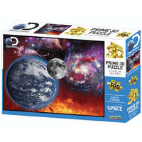 Prime 3D Föld Hold Discovery Channel 3D puzzle. 500 darabos