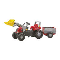 Rolly Toys Rolly Junior pedálos markolós traktor utánfutóval