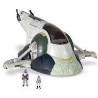 Jazwares Star Wars - Csillagok háborúja Micro Galaxy Squadron 20 cm-es jármű figurával - Jango Fett űrhajója